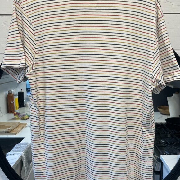 Katin Men’s Finley Pocket Tee Large - White - Red I Yellow I Blue - 60's Style - Picture 2 of 6